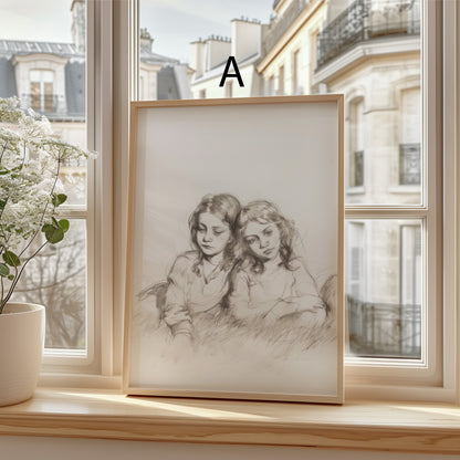 Moderne Vintage Kunst Poster · Geschenkidee · Blumen Porträt Stillleben Klassische Wandkunst · Dekoprint ohne Rahmen